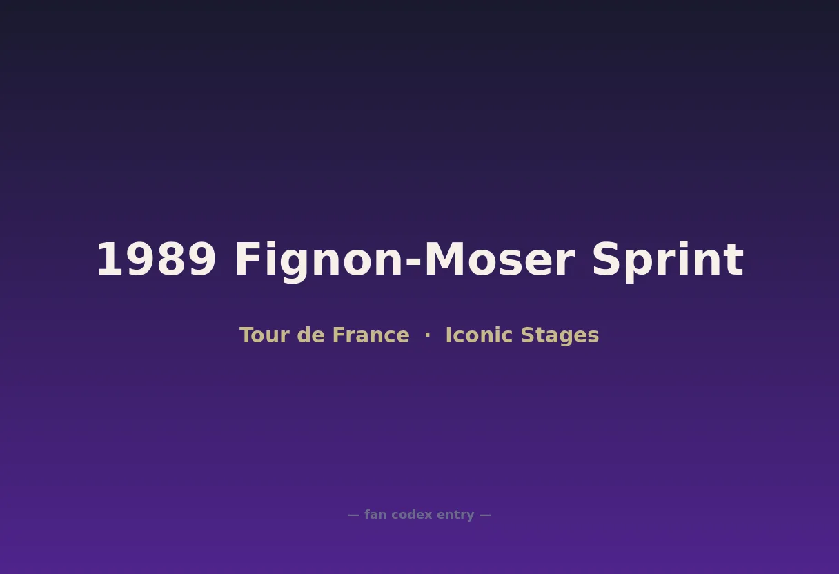 1989 Fignon-Moser Sprint