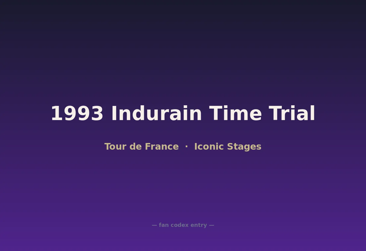 1993 Indurain Time Trial