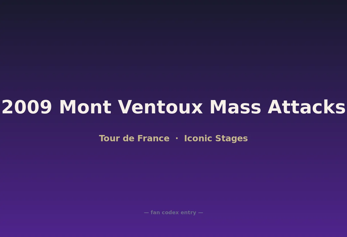 2009 Mont Ventoux Mass Attacks