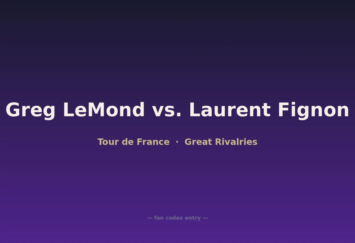 Greg LeMond vs. Laurent Fignon