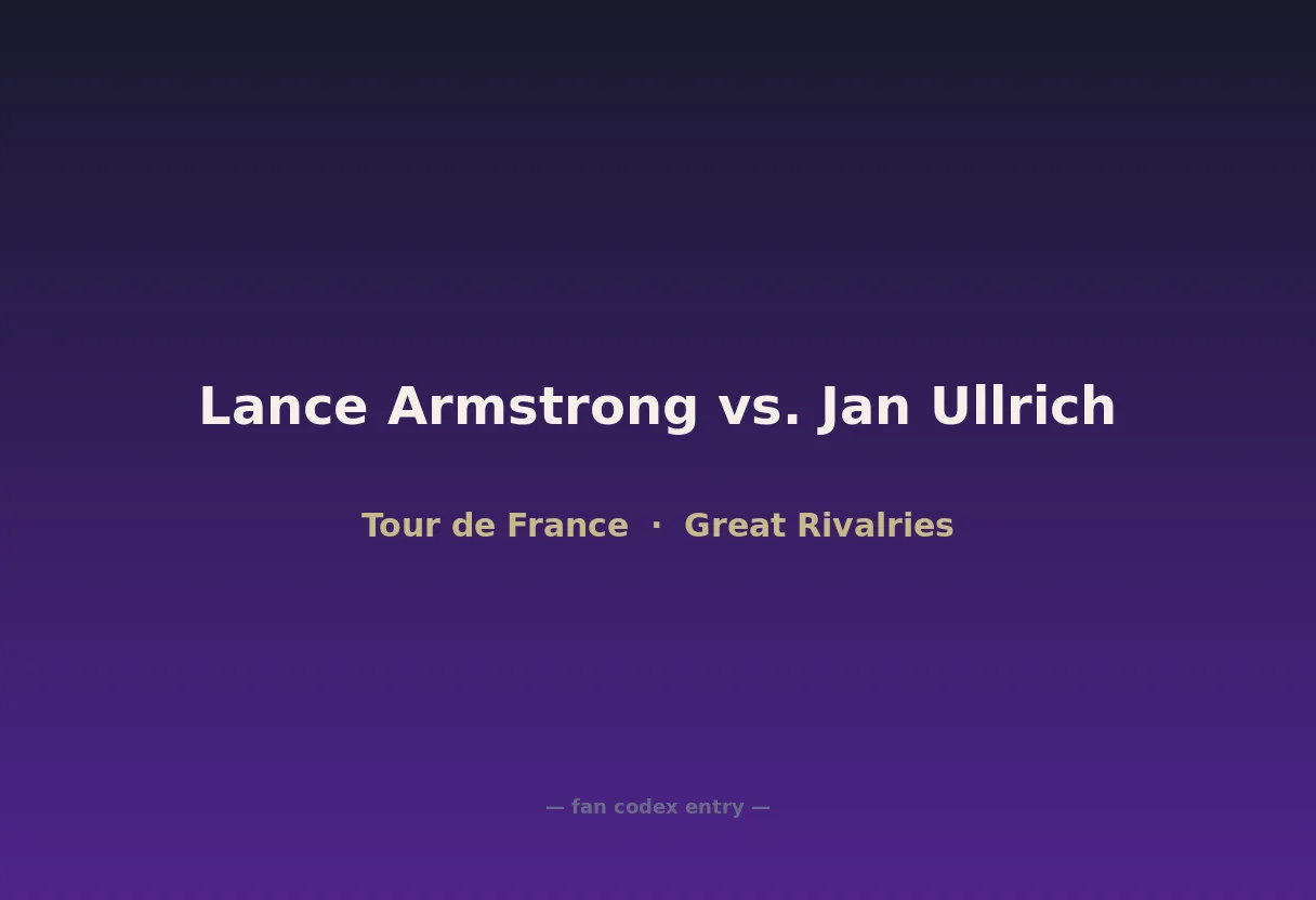 Lance Armstrong vs. Jan Ullrich