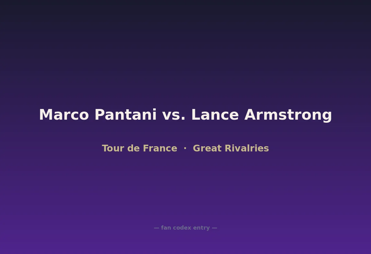 Marco Pantani vs. Lance Armstrong